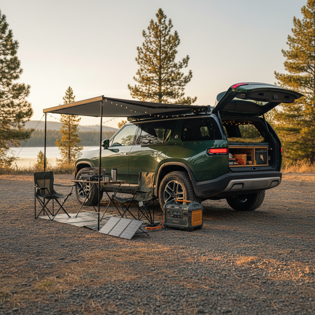 Rivian R1S Camping Setup Guide: Gear, Power & Camp Mode Tips