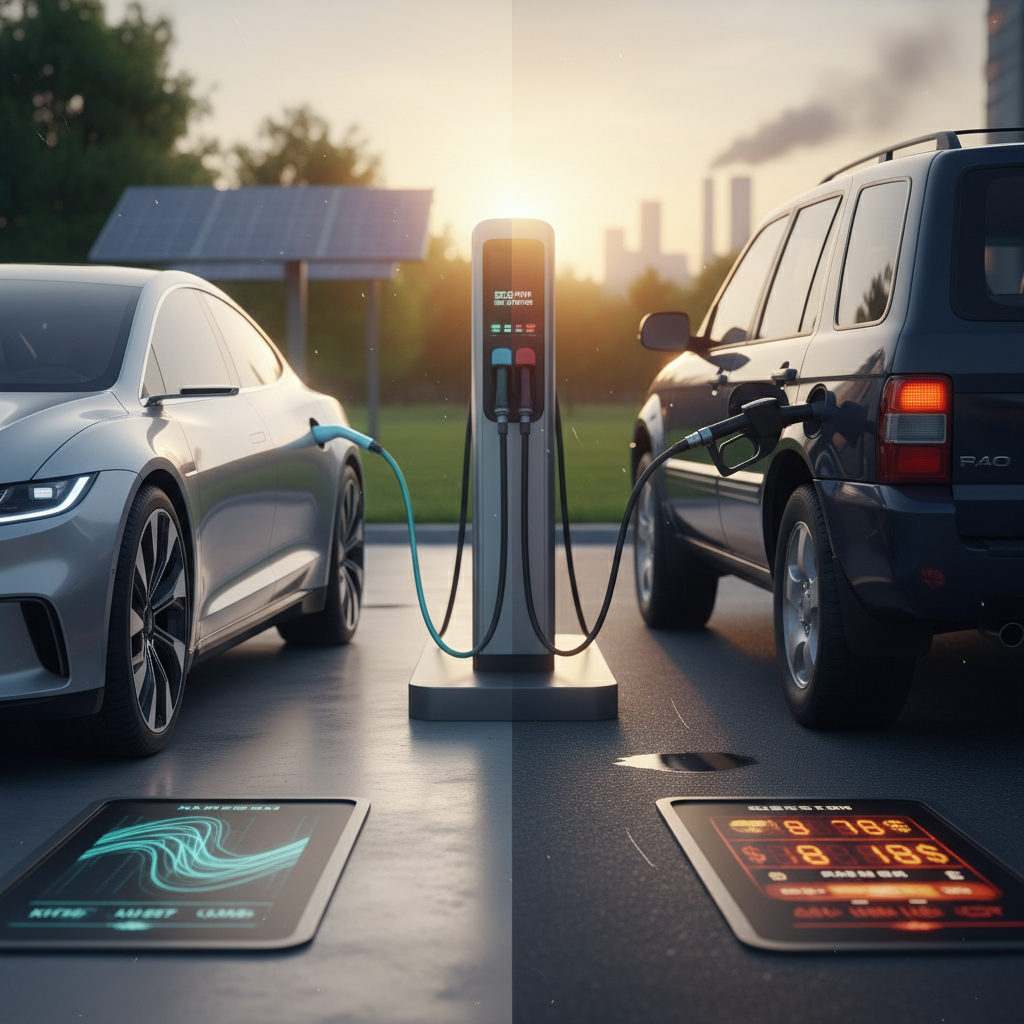 Electric Car Efficiency vs Petrol: Costs, Energy and Emissions in 2025
