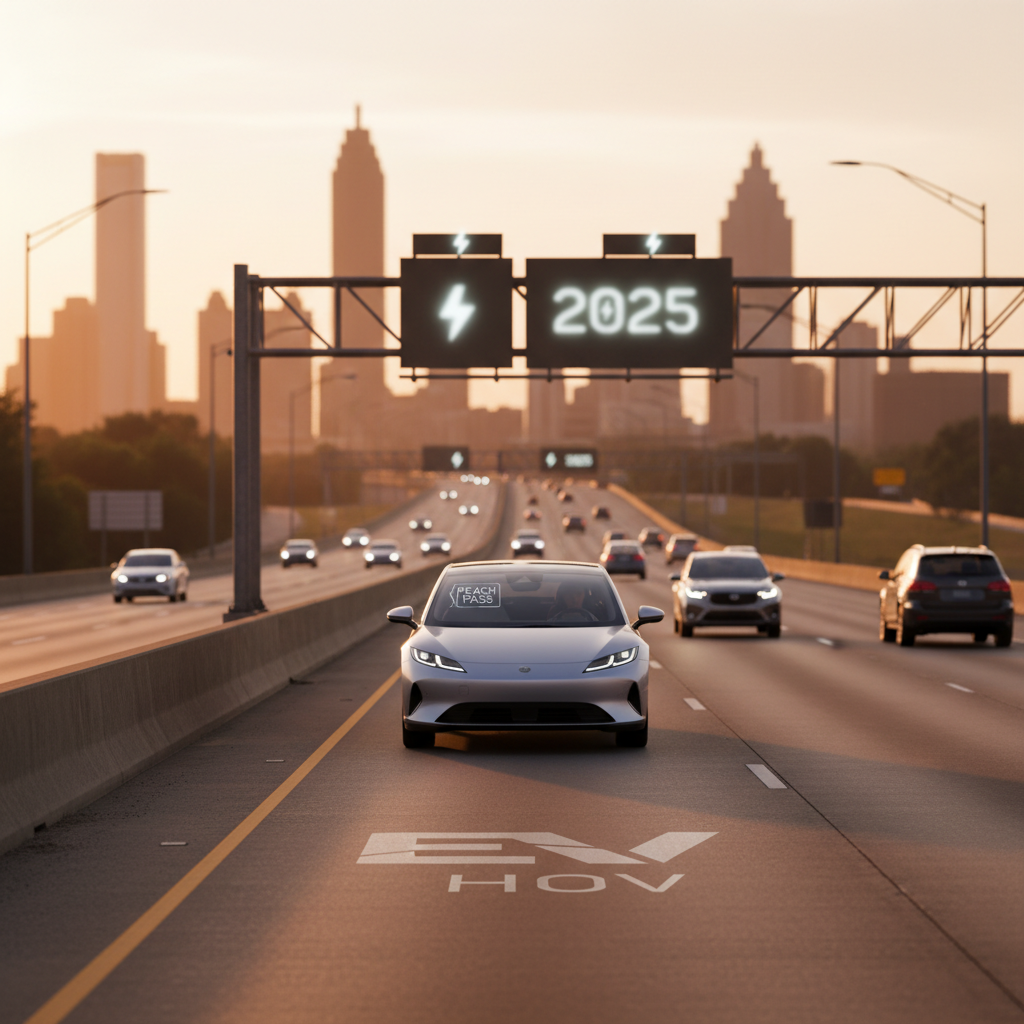 Georgia EV HOV Lane Rules After 2025: What Drivers Need to Know