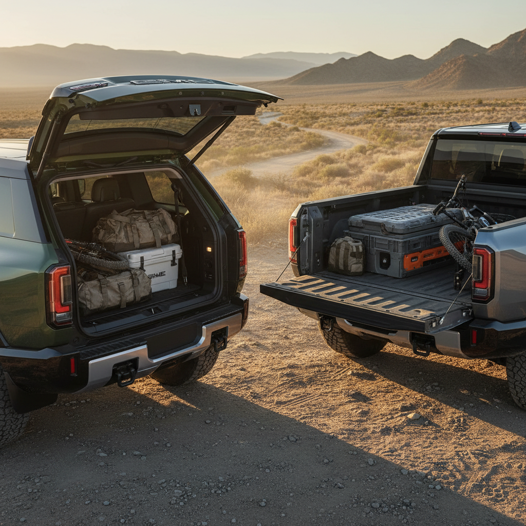 GMC Hummer EV Cargo Space Dimensions: SUV vs. Pickup Guide